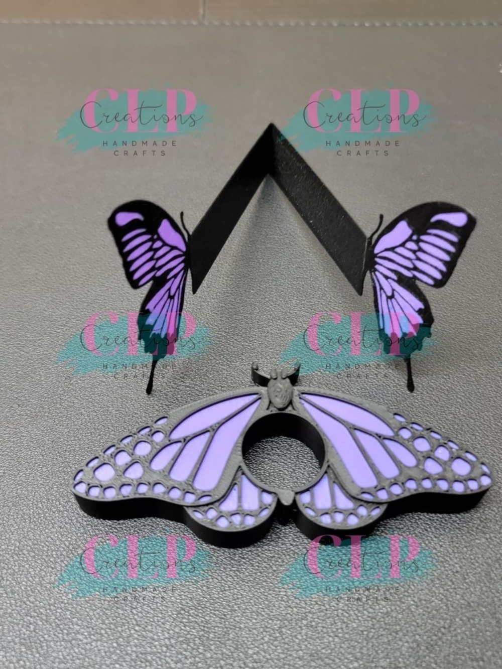 3D Printed Lavender Purple Bookmark And Page Holder/ Spreader Set